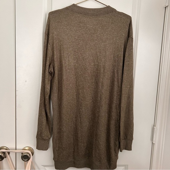 Sunday citizen Olive Cozy Soft Cosset Lazy Sweater Dress - Picture 6 of 9